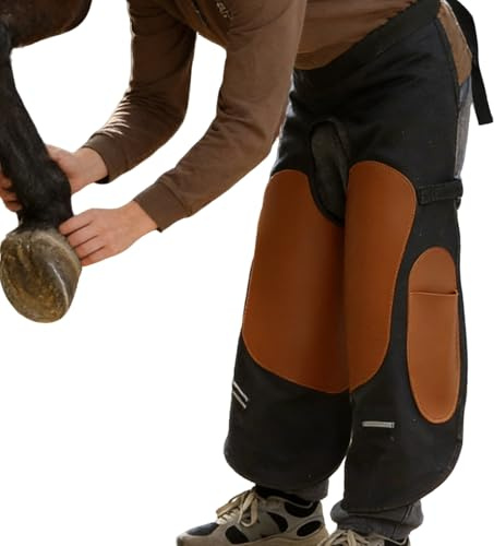 Grembiule Da Maniscalco - Protezione Equestre Regolabile Con 2 Tasche Per Attrezzi - Grembiule In Pelle Da Maniscalco | Per Vigili Del Fuoco Meccanico Macchinista Falegname Cantiere Officina Lavoro