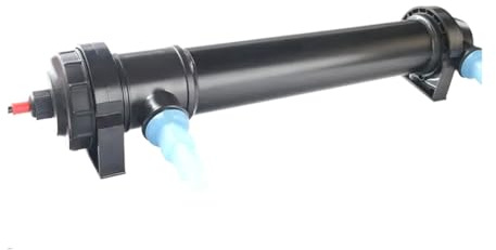 Akfldms Lámpara Esterilizadora UV con Filtro Ultravioleta, Clarificador y Purificador de Agua para Estanques de Coral y Acuarios con Enchufe Europeo. EU Plug