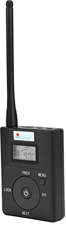 Richer-R Transmisor FM Portátil,transmisor de Audio 3.5mm inalámbrico,Transmitter de Mano,Reproductor de MP3 Apoyo Tarjeta TF para Teléfono Inteligente/Computadora/Audio Inalámbrico Doméstico
