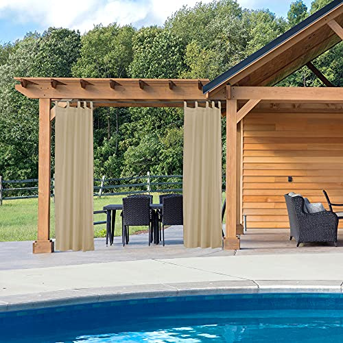 Paramaison Tenda Idrorepellente per Esterno First2, Bretella Foderata, Oscurante, Impermeabile, 150 x 220 cm, Beige, Tenda Idrorepellente Gazebo