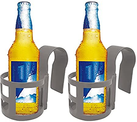 Ailovone Pool Getränkehalter Pool getrankehalt Rand Pool getränkehalter schwimmend bierhalt Pool Pool aufbewahrungskorb Poolzubehör Poolrand Getränkehalter aus Kunststoff (2PCS, Khaki)