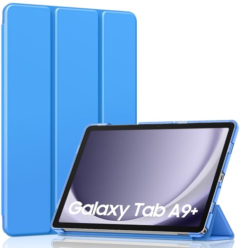 MoKo Custodia Protettiva Rigida per Tablet, Compatibile con Galaxy Tab A9+/A9 Plus 11 2023, Copertura in Due Scanalature con Chiusura Magnetica, Auto Spegnimento e Accesione, Ultra Sottile e Leggero