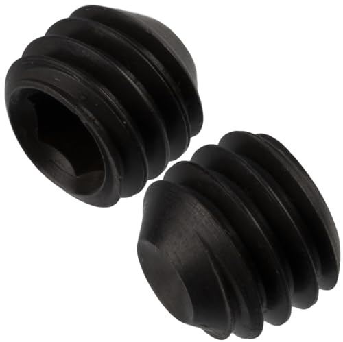 AERZETIX C76089 Vis de blocage M6X5 mm, Lot de 10, Noir