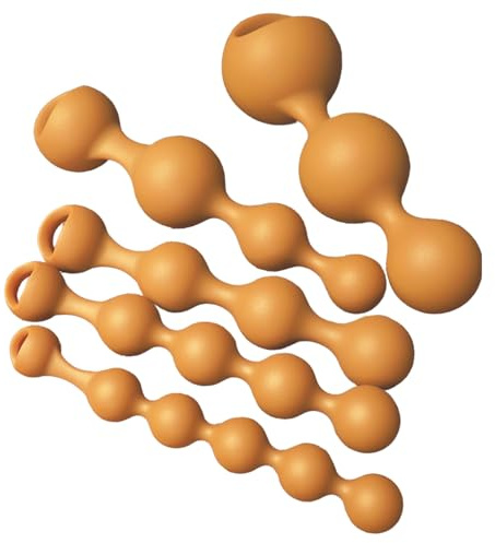 Youxclian 5 Größen Analkugeln Flüssiges Silikon Anal Beads Anal Kette Analperlen G-Punkt Stimulation Masturbator Buttplug Vaginal Stimulator Anal Sex Spielzeug Für Frauen Männer und Homosexuell(XL)