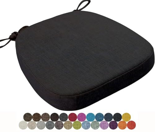 seokor Chair Cushion Kitchen, Memory Foam Chair Pads, 40x38/43x40/43x42cm with Ties Non-Slip Chair Pads，Outdoor Indoor Seat Cushion for Dining Office Garden Chair(Color15,40x38x3cm)