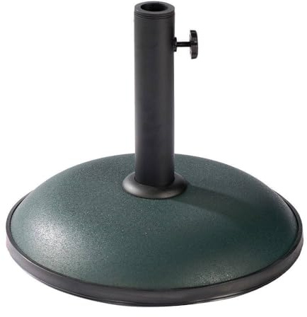 Marbueno Base Sombrilla Redonda Cemento 36x29,5 cm 11KG Verde Jardin