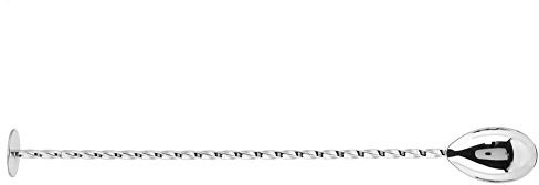 Bamjour Cucchiaini da caffè, Acciaio Inossidabile Multicolore Muddler per Cocktail Drink Stirrer Bar, Ristorante, Caffetteria e Uso Domestico (Coda piatta)