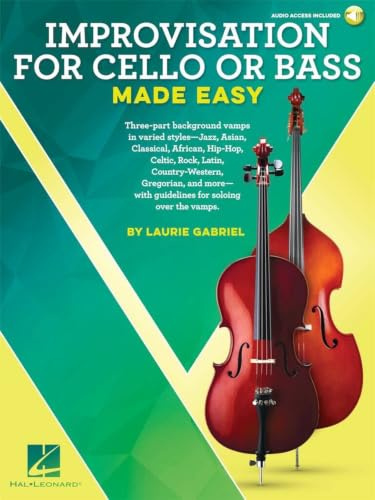 Gabriel Laurie Improvisation Made Easy Cello Or Bass -Book & Audio Online-: Noten, E-Bundle, Download (Audio) für Cello