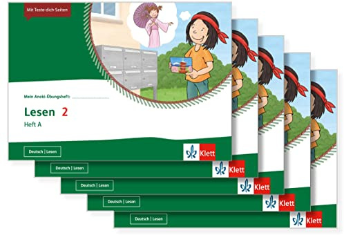 Lesen 2. Heft A: Übungsheft im 5er-Paket Klasse 2 (Mein Anoki-Übungsheft)
