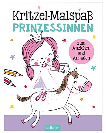 Kritzel-Malspaß Prinzessinnen: Zum Anziehen und Anmalen
