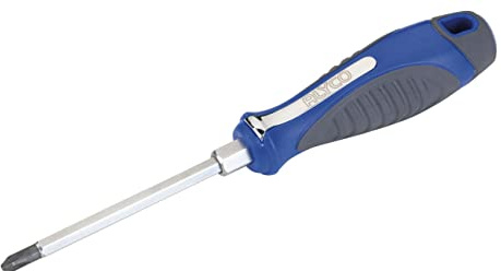 Alyco - Destornillador de Varilla Hexagonal, de Acero S2, con Punta Negra Imantada, Boca Philips PH2 x 150 mm - 119032