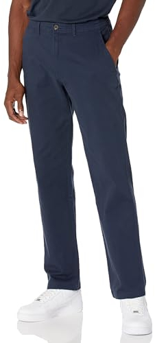 Amazon Essentials Men's Classic-Fit Casual Stretch Chino Trouser, Dark Navy, 36W / 32L