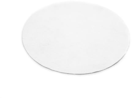 Primaflor Event-Teppich Podium Rund | Weiß | Ø150 cm | 2 mm hoch | Messeteppich B1 CFL-S1 | Nadelvlies Meterware | rutschsicherer Messe Bodenbelag für Event, Hochzeit & Ausstellung