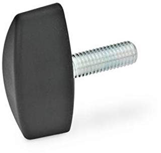 Tornillo de mariposa, diámetro 40 mm, M6 x 25