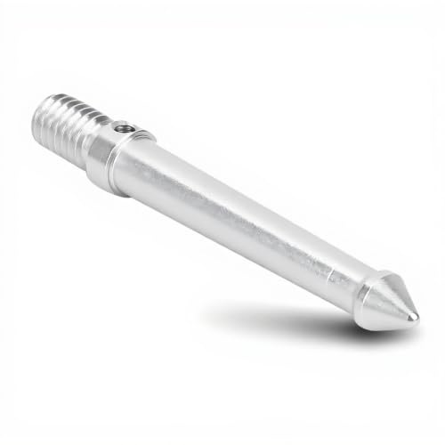 Bindpo Stativfuß-Spike, Edelstahl-Spike-Adapter mit 3/8 Zoll Gewindebefestigung Universal für alle Stative/Einbeinstative(8CM)