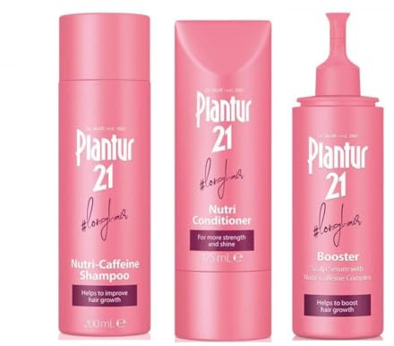 Plantur 21 #longhair Shampoo Conditioner und Haarserum f眉r langes und brillantes Haar | Komplettset verbessert das Haarwachstum und strapaziertes Haar | ohne Silikone