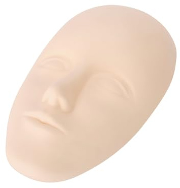 Schminke Trainingsköpfe, 3D Tattoo Praxis Haut Silikon Übungshaut Practice Fake Skin Kunsthaut Augenbrauen Übung Weiche Dick Blank Make Up Manuelle Semi Permanent Präsentation Schaufensterpuppe Kopf