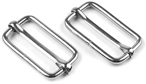 20 x 40 mm 3 Bar/Tri Glide Sliders Buckles Fasteners Backpack, for Webbing Strap, Bag, Accessories, Metal, Silver