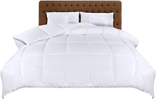 Utopia Bedding Piumone, Primavera/Estivo Piumino, Piumino Leggero, Trapunta Primavera/Estivo 100% Microfibra in Fibra Cava (Primavera/Estivo) (Bianco, 200x220 cm)