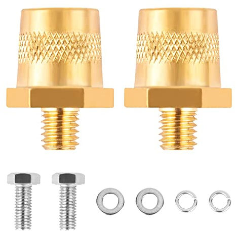 XTDMJ Coppia di adattatori per batteria in ottone, M8, morsetti per batteria, adattatore polo batteria per batterie al litio auto (stile 2)