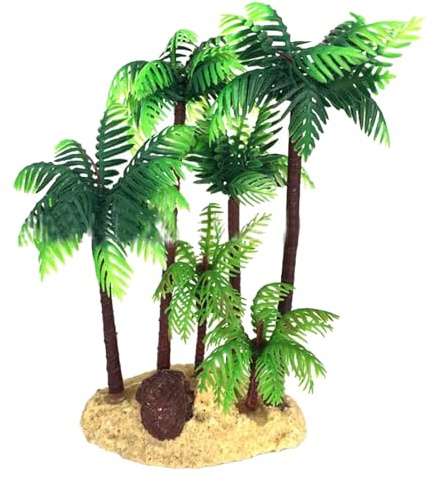 Abaodam Cocotier Miniature en Plastique 14 cm Palmier Artificiel pour Micro-Paysage Décoration Bonsaï Terrarium Jardin Miniature Maison De Poupée Loisirs Créatifs