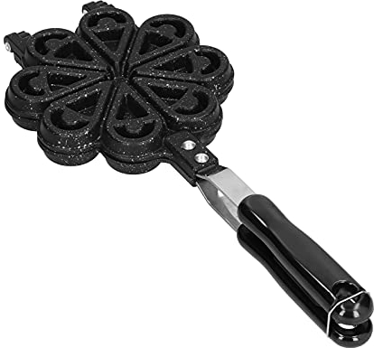 Waffle Maker,Nonstick Waffle Pan with 2 Stainless Steel Handles for Home Made Individual Portion Panini Cakes