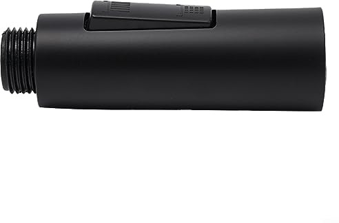 HPLIVE - Cabezal de ducha extraíble de repuesto para cocina, rociador de grifo de repuesto negro, extraíble hacia abajo, grifo de fregadero de cocina, boquilla