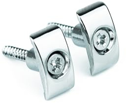 Guyker Gitarrensaitenhalter (2 Stück) - Saitenführung, Saitenbäume Ersatzteil für E-Gitarren, SR2, Chrom