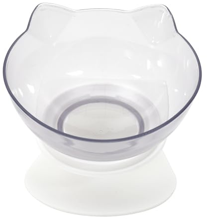 THE CONCEPT FACTORY - AN5248, Gamelle Tete de Chat Surelevee D14 cm, Design Attrayant et ludique, Praticité et facilité de Nettoyage, Confort pour Votre Animal, Polyvalence et adaptabilité