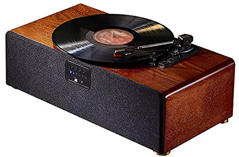 JFNHUTL Giradischi retrò Giradischi in Vinile Giradischi Multifunzione Portatile Grammofono Vintage