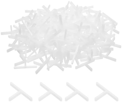 QUARKZMAN 100Pcs Entretoises de Carrelage en Plastique Dur de 1,5 mm de Type T pour L'Installation de Carreaux, Clips D'Espacement Céramique pour Mur et Sol
