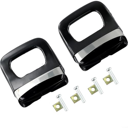 Robusto mango lateral de repuesto para ollas de baquelita, utensilios de cocina, olla a presión, accesorios para olla de leche, color negro, paquete de 2