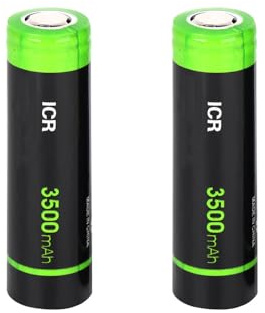 2 Pcs Ni-MH Piles Rechargeables, 3500 mAh NIMH Batterie Rechargeable Haute Capacité Tête Plate Batterie Rechargeables pour Lampes de Poche, Lampe Frontale, etc(2.55 * 0.7 * 0.7inch)