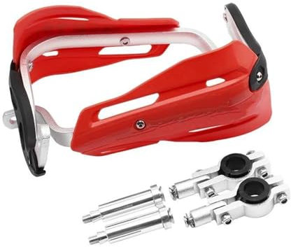 PPXDM Lenkerschutz Motorrad Handschützer Abdeckungen Griff Schutz 22MM 28MM Dirt Bike Teile Für Y&amaha Für Enduro Motocross Handprotektoren(Rosso)