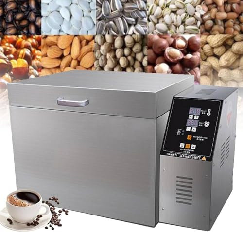 Torréfacteur Café Commercial-Torréfacteur Grains Café Électrique,Température Réglable 0 À 350°Et Minuterie 0 À 999Minutes,pour TorréfacteurCéréales Arachides Et Les Châtaignes,Type10