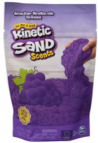 Kinetic Sand, 8oz Glorious Grape Scented Play Sand, Sensory Toys for Kids Ages 3 and up
