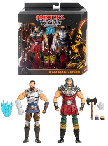 Masters of the Universe Chronicles 2026 Film Ram Man und Fisto | MOTU 2er-Pack 16,5 cm Actionfiguren, filmgetreues Design, 30 Gelenkpunkte, JKJ34