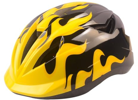 INOOMP Casque Vélo Garçon Fille Ajustable Sécurité pour Skate VTT Protection Extérieure Légère Respirante Jaune