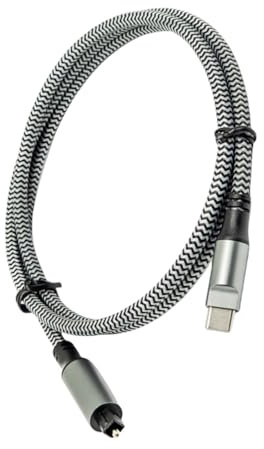 Illkjasfc Adattatore da USB C A Ottico Tipo Connettore A Convertitore Digitale SPDIF per Computer Home Theater Accessori per Laptop Adattatore Digitale SPDIF USB