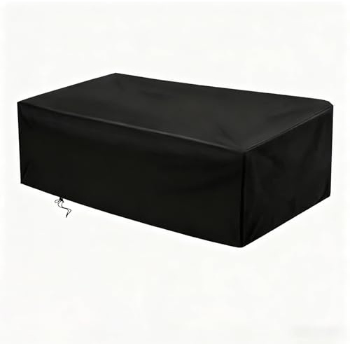 EASTLOONG Pool Table Cover, Waterproof 210D Oxford Billiard Cover, Dustproof UV-Resistant Sun Rain Protection for Indoor Outdoor Patio Snooker Table (7ft-235x135x82cm)