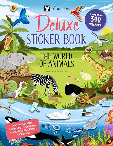 Deluxe Sticker Book: The World of Animals