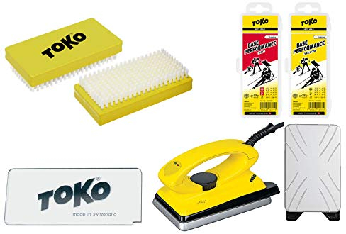 Toko Skiwachs-Set 5-teilig mit Wachsbügeleisen - für Alpin + Nordic + Board
