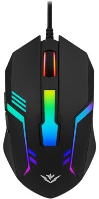 Souris Gaming M12 RGB – Shuangfeilong | Souris Filaire Lumineuse 7 Couleurs, Ergonomique, Haute Précision, Idéale pour PC Gamer et Bureautique