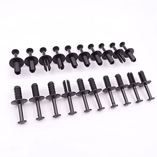 Twowinds Auto Befestigung Clips 51111908077 Universelle | E36 E46 E60 Universal - Stoßstange Nietclips Befestigung Halter Spreiznieten, Stoßstangenhalter, Radkasten clips (20 Stück)