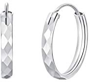 PAPAGENA Creolen Silber 925 Ohrringe Damen Groß Runde Kreolen Ohrschmuck 2 3 4 5 6 cm für Frauen