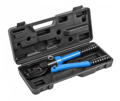 Högert Technik Hydraulischer Schneidwerkzeug 4-16 mm, Handlicher Schneider für Stäbe und Drähte, Ideal für Betonbewehrung, mit austauschbaren Backen Schneider