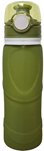 Water Vitalis - Botella de filtro de viaje para exteriores, filtro de agua potable, filtro virus, 750 ml, color verde