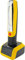 SCHWAIGER FL1100 531 2in1 Multifunktionsleuchte Taschenlampe Strahler mobiles Licht mit Ladestation Magnethalter Aufhängehaken gelb schwarz