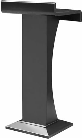 TsoLay Podien Metall-Podiumsständer, bodenstehende Podien, Empfangstheke mit Kantenstopper, Rednerpult für Unternehmen, Campus, Zeremonien, Veranstaltungen Rednerpulte