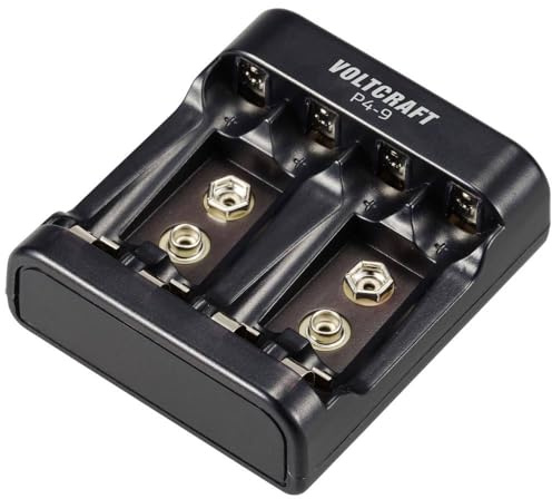 VOLTCRAFT P4-9 Chargeur de Piles Rondes NiMH LR03 (AAA), LR6 (AA), 6LR61 (9 V)